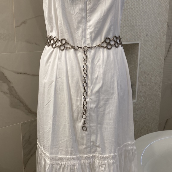 Antiqued Silver-Toned Textured Metal Figure/8 Linked Belt - EUC - Picture 6 of 16